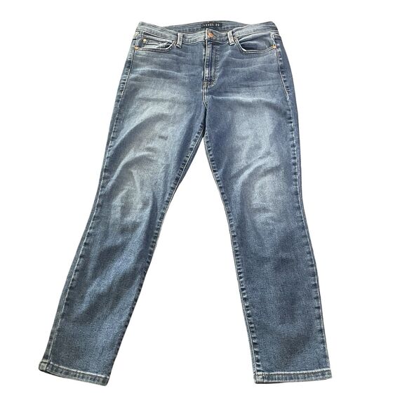 Level 99 Jeans Women's Size 12/31 Light Wash High Rise Ankle Straight Leg - Picture 1 of 11